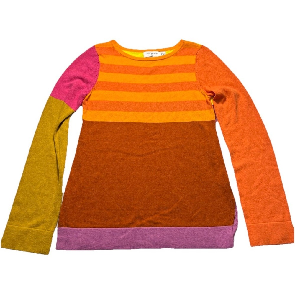 Issac Mizrahi Womens XS 20th Anniversary Collection Color Block Sweater